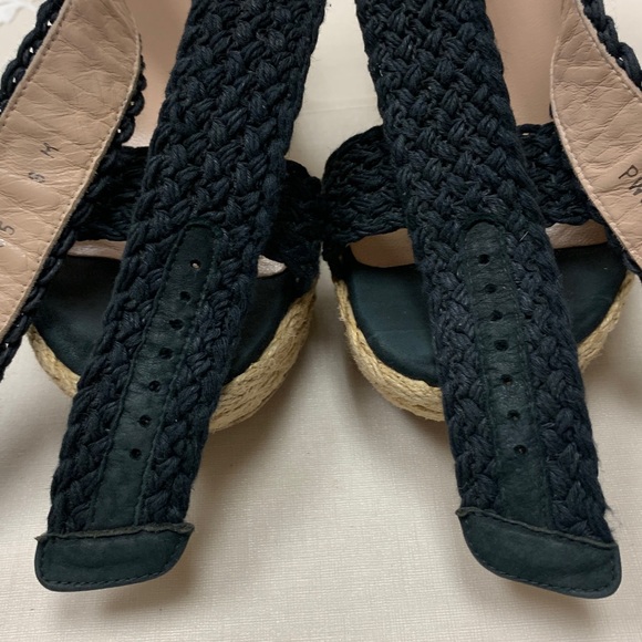 Stuart Weitzman Alexlo Espadrille Platform Wedge Sandals Size 8 M - Picture 12 of 16